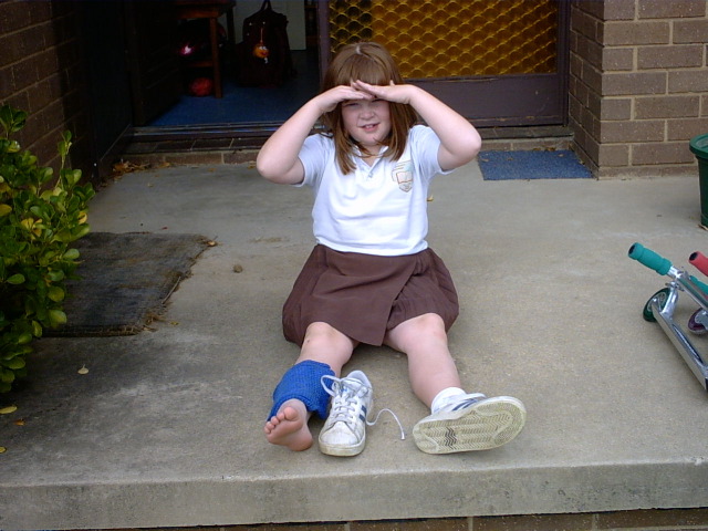 Fell out of the car just before we left