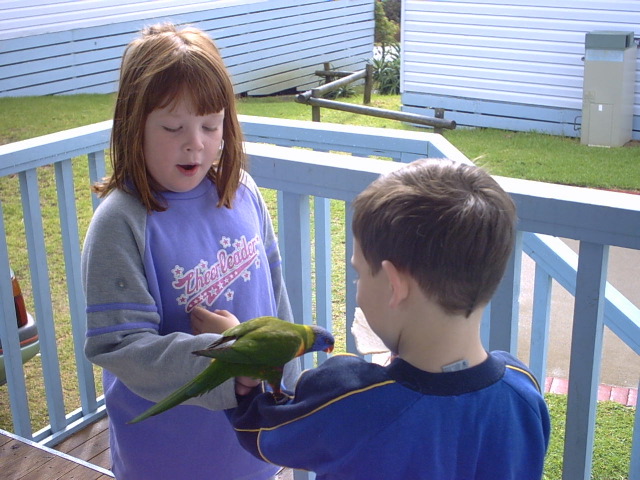 She wobbles, lets try sitting on him instead