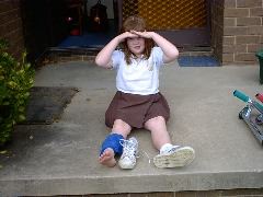 Fell out of the car just before we left