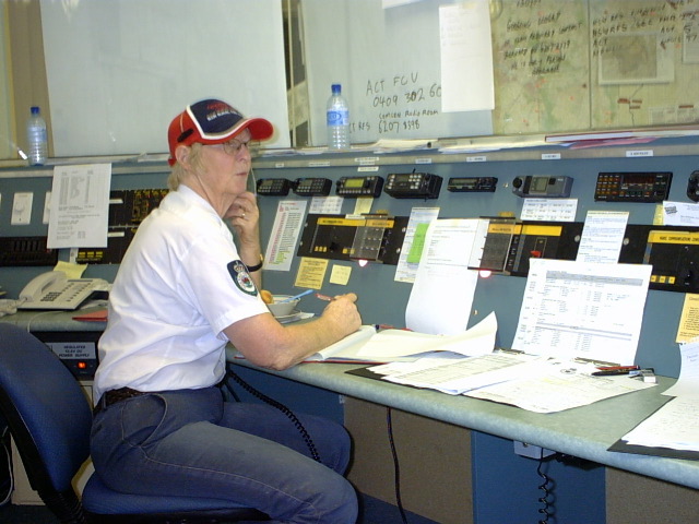 Radio Console - Queanbeyan Fire Control Centre - 20-1-2003